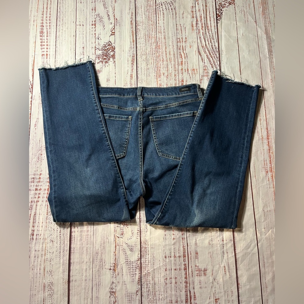 Liverpool Dark Blue Straight leg Jeans with raw hem - Picture 5 of 5
